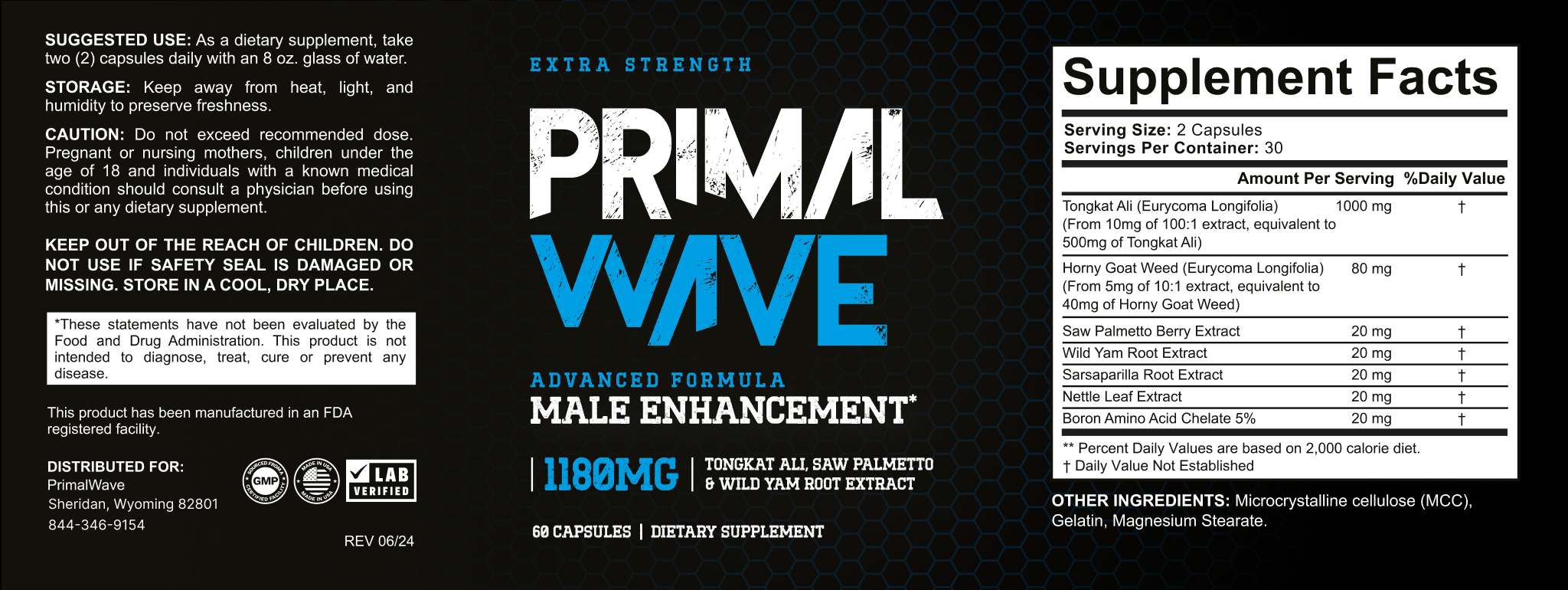 Primal Wave Male Enhancement ingredients